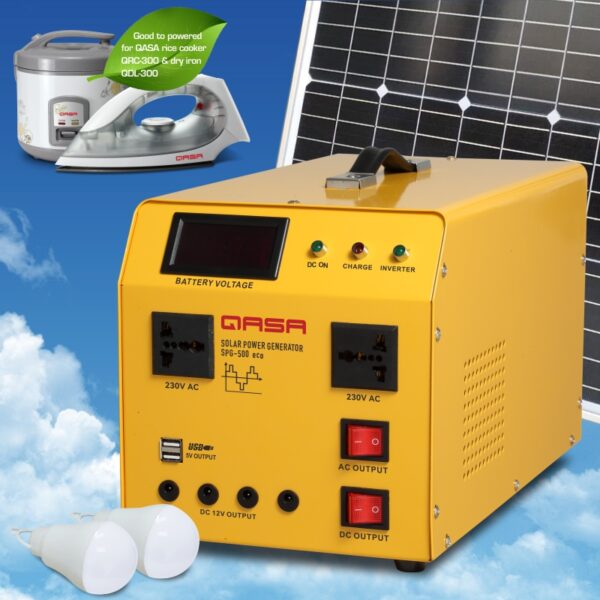 Qasa SPG-500 eco + 15V50W Solar panel