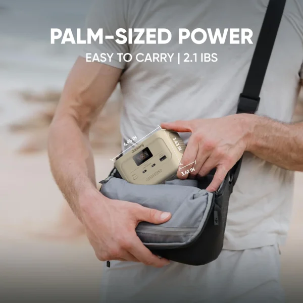 Jackery Explorer 100 Plus Portable Power Station (Dune White) - Image 2